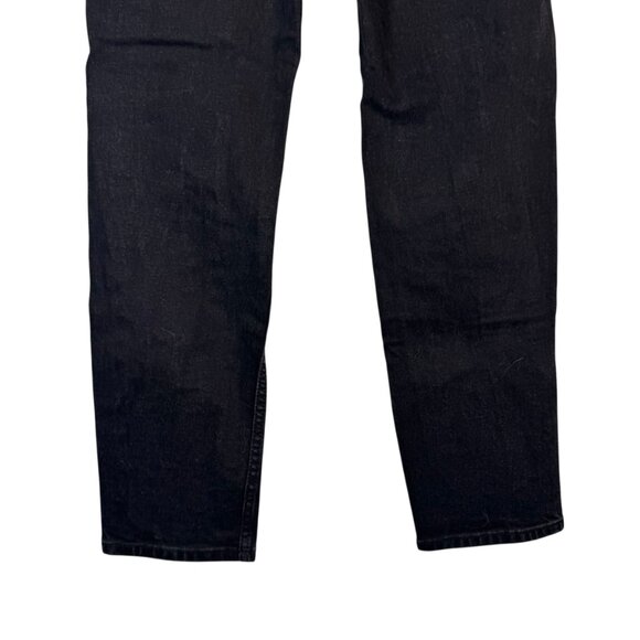 Fashion Nova Black Distressed Mom High Waisted Jeans Pants Straight Leg Size 5 - Picture 7 of 7